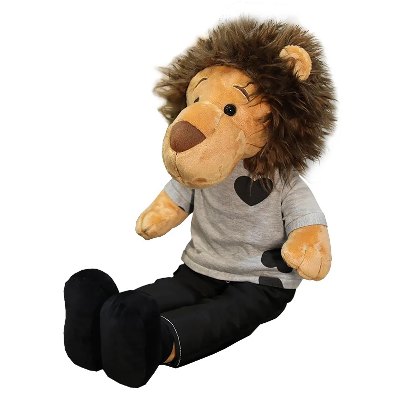 50/65/90cm Cartoon Lion Plush Doll Anime Hot TV Lee Minomi Lion Stuffed Animals Plushies Toy Soft Kids Toys for Girlfriend Gifts