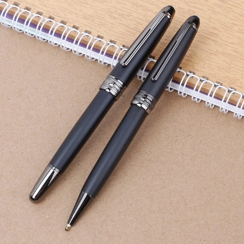 

Quality 163 Ultra Black Ballpoint Pen Roller Ball Pen Fountain Pen Grey/silver/gold Clip