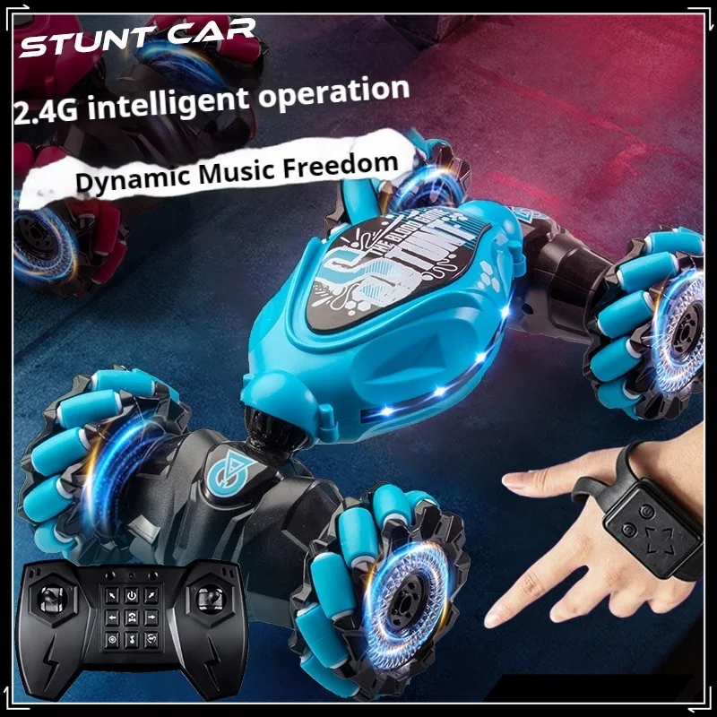 Gesture Induction Twist Car Double Sided Stunt Car Sound And Light Drift Car Off-Road Remote Control Car macchinina per bambini