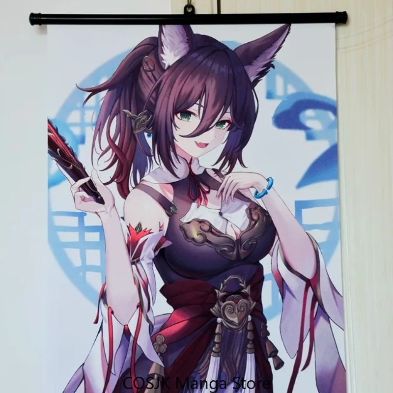 

Anime Honkai: Star Rail Tingyun Anime Wall Scroll Painting Custom Hanging Poster Dorm Bedroom Wall Art Decor Game Merchandise