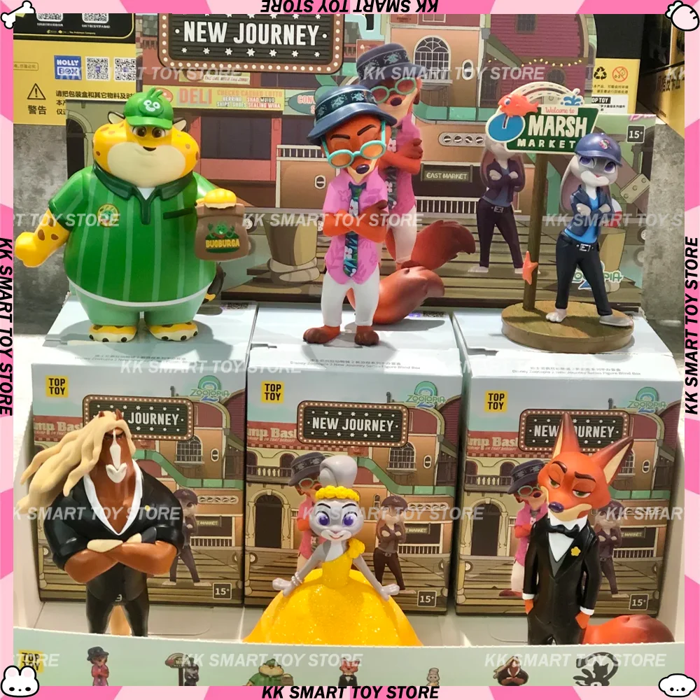 

Новая оригинальная коллекционная слепая коробка Zootopia 2: New Journey Series, милая экшн-фигурка Ника Джуди, коллекционная модель, коллекционные подарки, игрушки