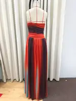 Tie-dye Gradient Hollow Out Women's Maxi Dress Elegant Off Shoulder A-line Hem Long Dresses New Summer 2025 Holiday Female Robes - Image 6