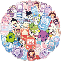 10/30/50pcs Kawaii Tamagotchi Animal Graffiti Stickers Cute Cartoon Character Sticker Laptop Luggage Phone Decals Decoration Toy