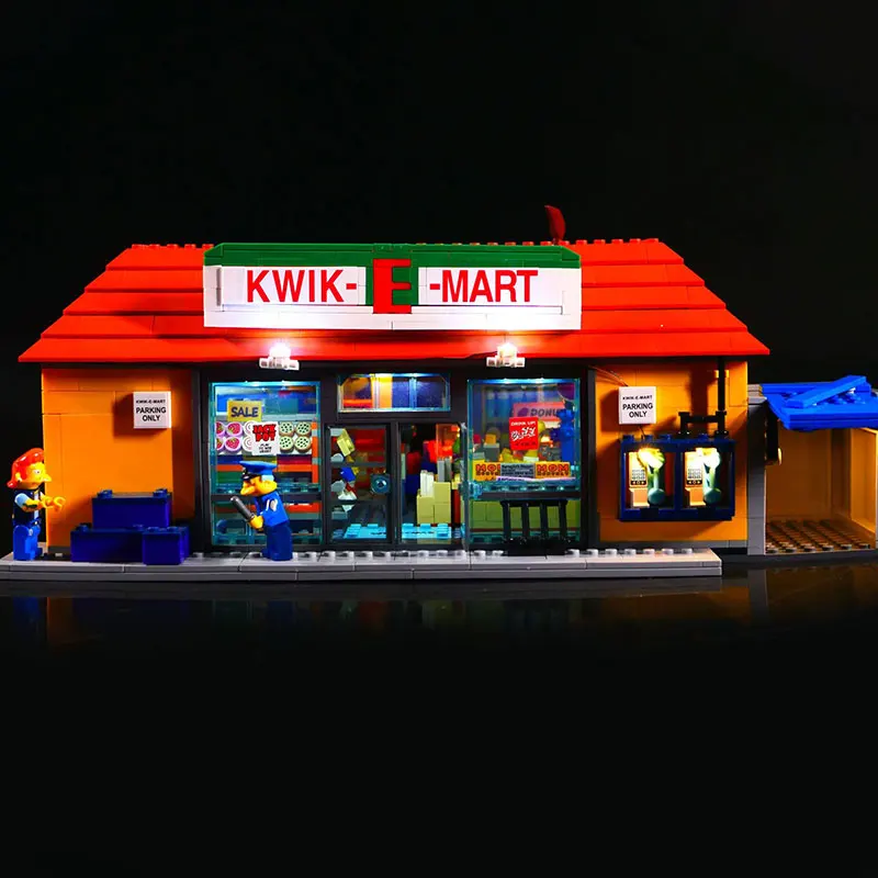 مجموعة إضاءة LED لهدايا LEGO 71016 المتوافقة مع 16004 Kwik-E-Mart DIY (لا تشمل مجموعات الطوب لبنات البناء) #3