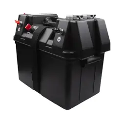 Battery Box Battery Storage Premium Smart Battery Box Multifunctional for Kayaks Lawn and Garden Travel Trailer Camping RV