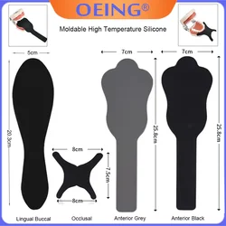 Dental Photo Contrast Board Palatal Contraster Board Photography Silicone Flexible Black Background Board Oral Cheek Tools