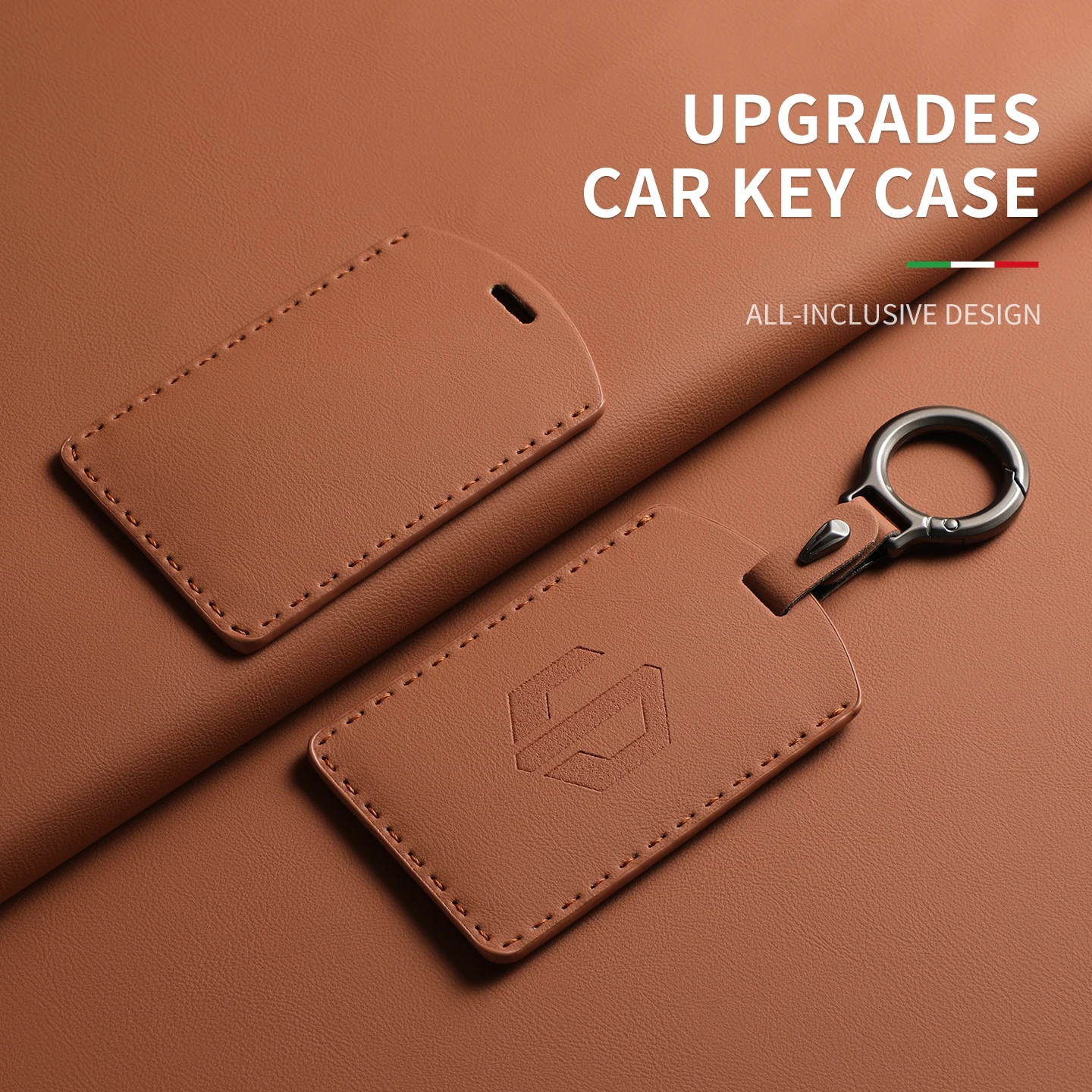

Original Car Color Leather Key Case Cover Fob For LEAPMOTOR B01 C11 C16 C10 Car Keyless Remote Key Card Kit Protector Accessorie