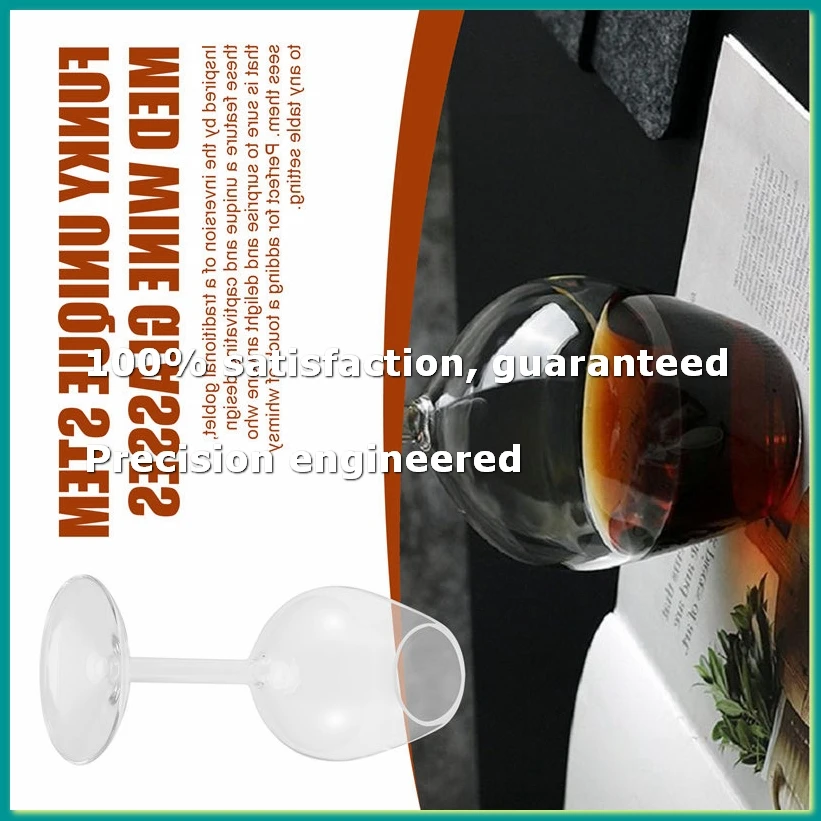 Long Stem Upside Down Wine Glass Funky Stemmed Wine Glasses Upside Down Long Stem Wine Glasses-A09G