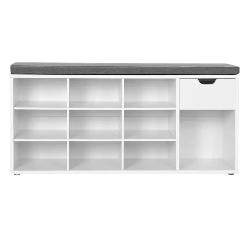 

Современный шкаф для хранения обуви из белого дерева