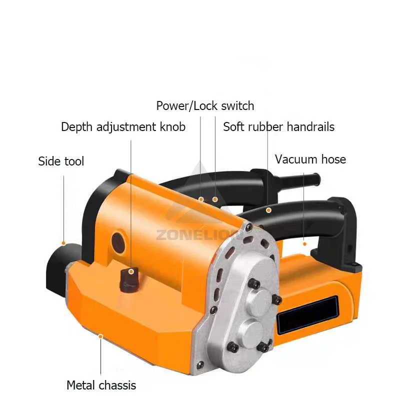 Factory Sell Professional Shovel Planing Wall Plastering 150mm Industrial Handheld Mini Electric Wood Planer With Knife Shaft