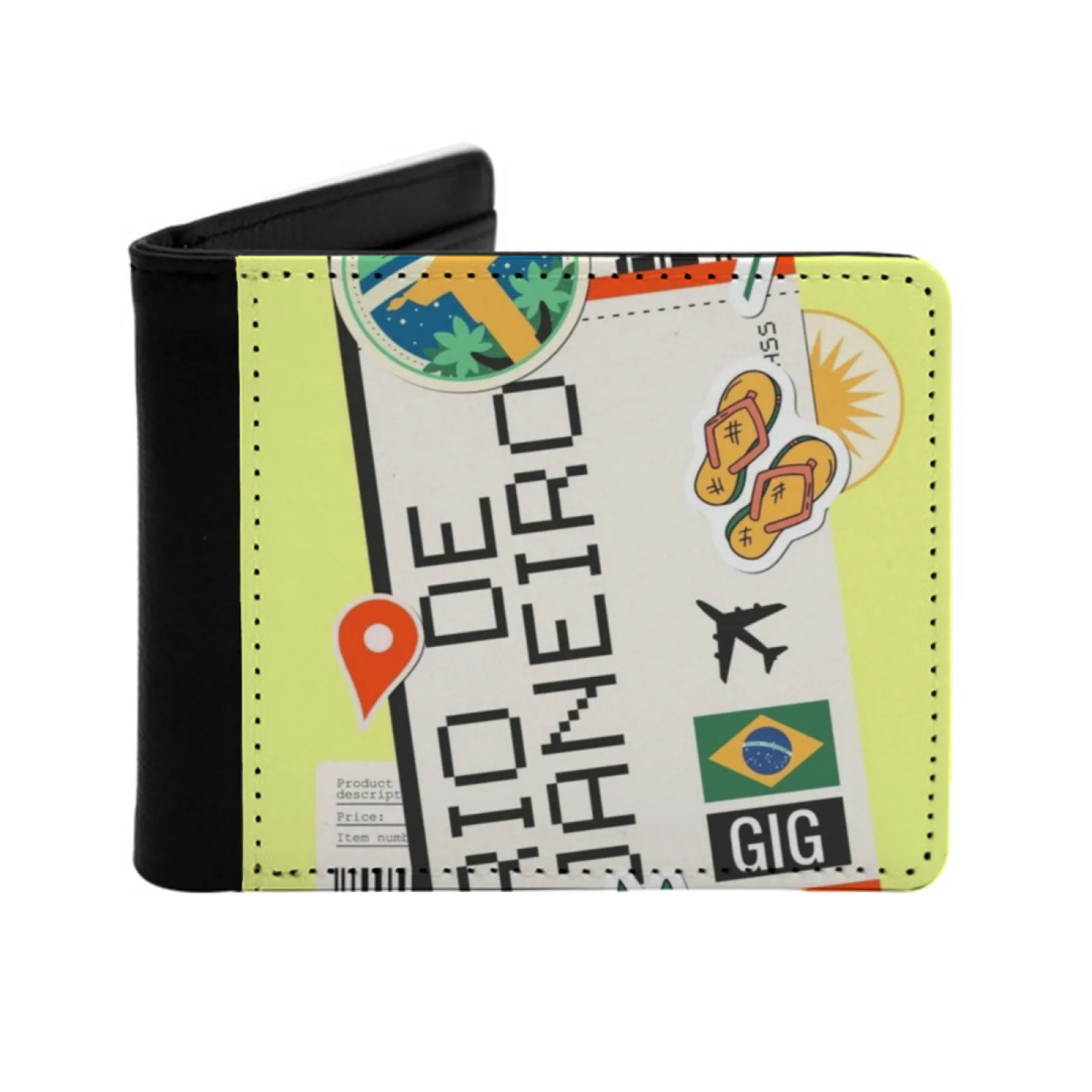 De Janeiro Brazil Special Case Design New Print Wallet Short Men Wallets Credit Card Holder Purses Brazil Brasil De Janeiro