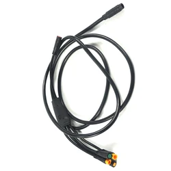 Electric Bicycle Integration Cable Waterproof 1 To 5 For KT Controller Black Rubber + Copper Wire Line E-Bike Accessory Parts