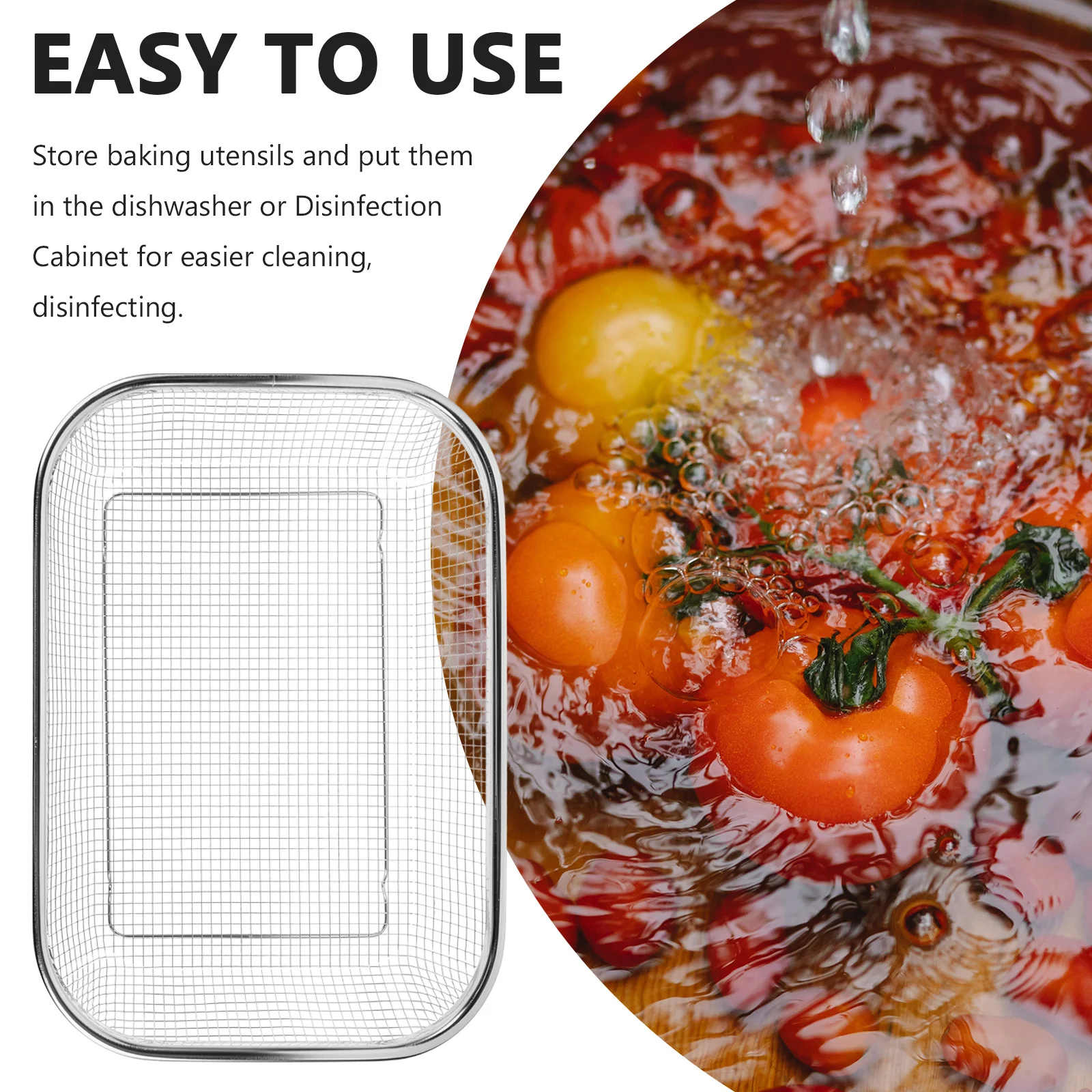 

Stainless Steel Chopsticks Cabinet Dishwasher Tableware Holder Drain Cutlery Storage Mesh For Kitchen Cabinet Disinfection Metal