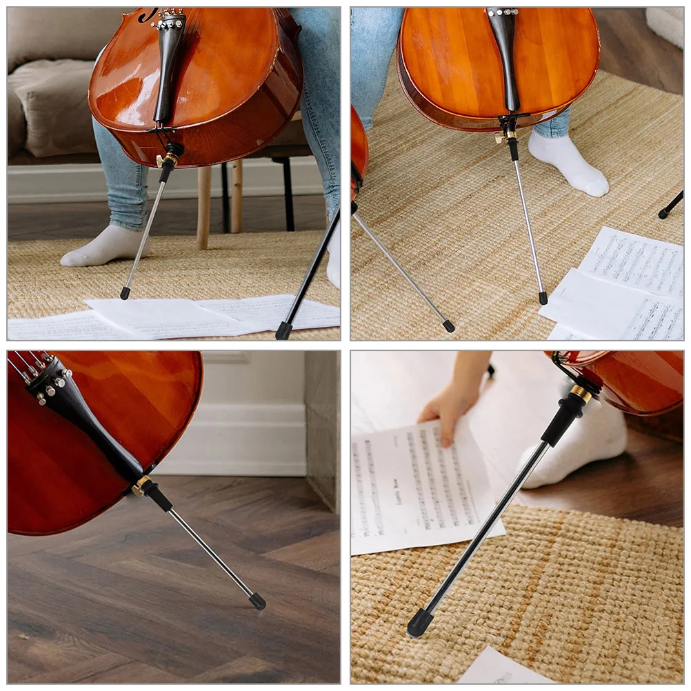 

3pcs Cello Bass Tailpiece Pad Non-Slip Rubber Tip for Black Endpin Anchor Floor Rest Replacement Accessories