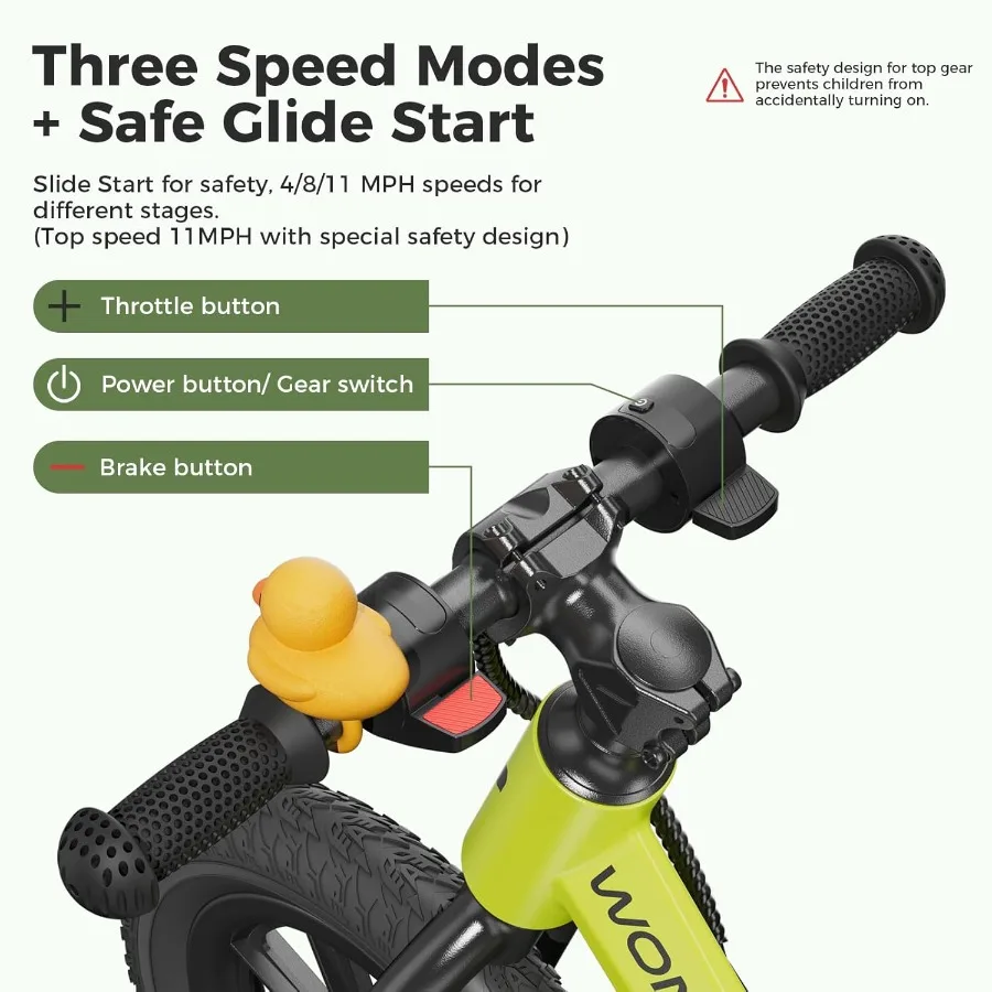 電動バランスバイク 3～5歳向け 150W 幼児用バランスバイク 12インチ空気入りタイヤ 調節可能なシート付き