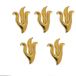 10개 실버 및 골드 메탈 DIY 메주자 로고 액세서리 이스라엘 유대교 축복 메주자 배지 장식 액세서리