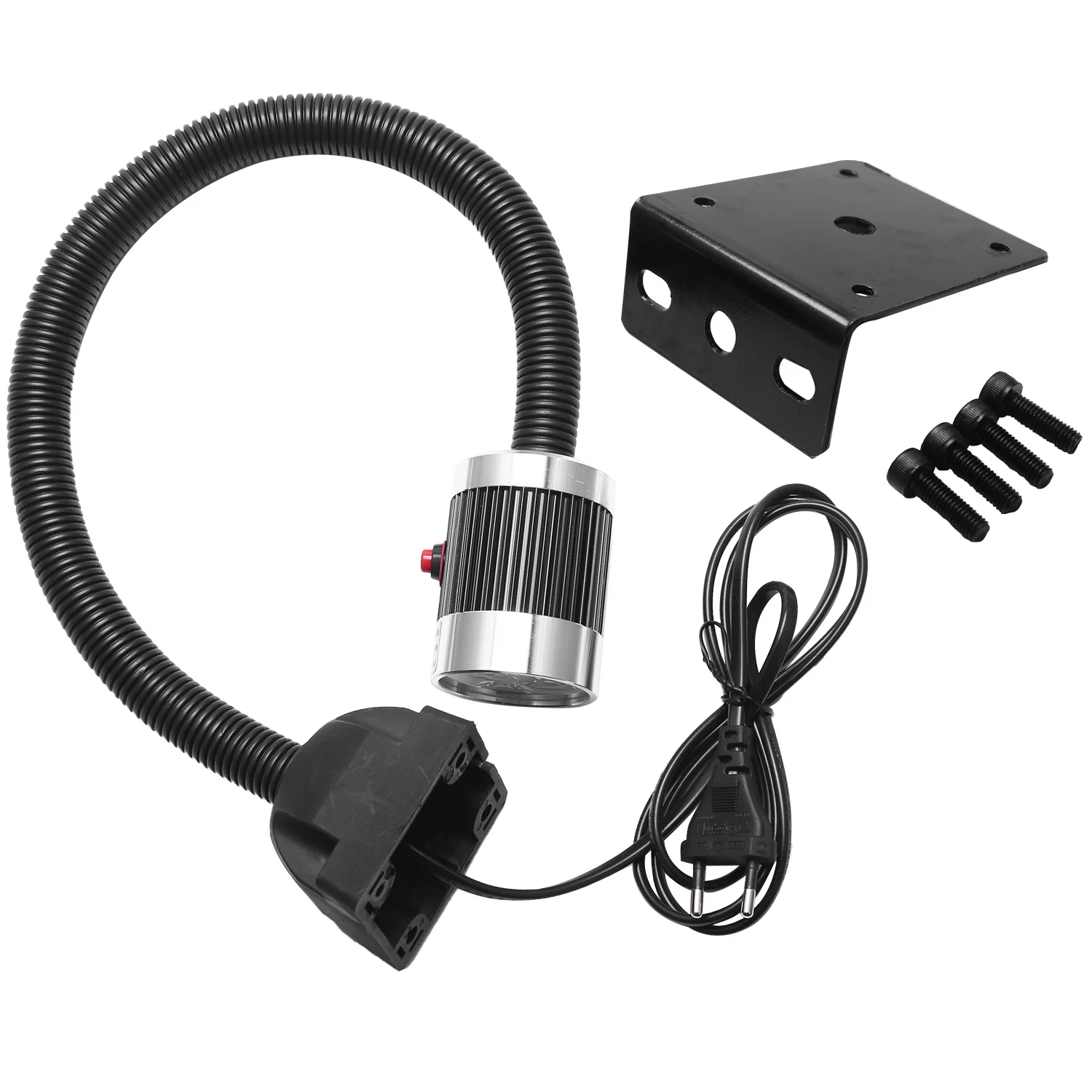 The New 220V 9W Led Machine Work Lamp 50Cm Gooseneck Industrial Cnc Machine Lathe Tool Light Milling Machine Work Light Eu Plug