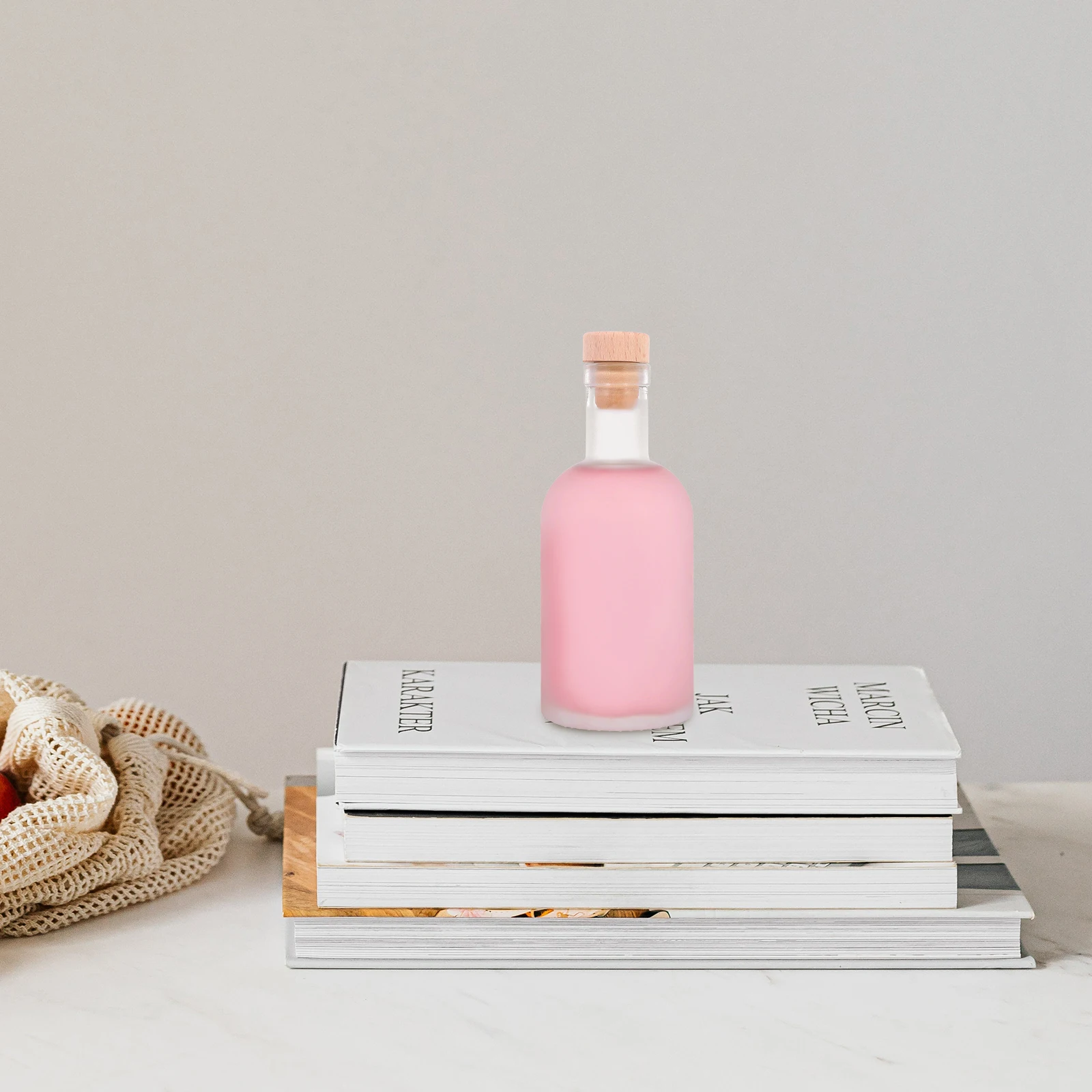 

2 Pcs Bottle Juice Small Bottles Empty for Drinks Liquids Refillable Frosted