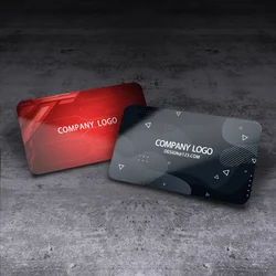 Tarjetas de visita de PVC personalizadas Tarjetas impermeables de plástico Diseño personalizado Esquinas redondas Tarjetas de visita de PVC esmerilado mate brillante