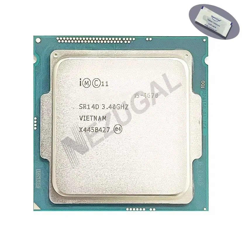 

I5-4670 I5 4670 SR14D 3.40 up to 3.80 Ghz Quad Core 6M 84W LGA1150 CPU processor