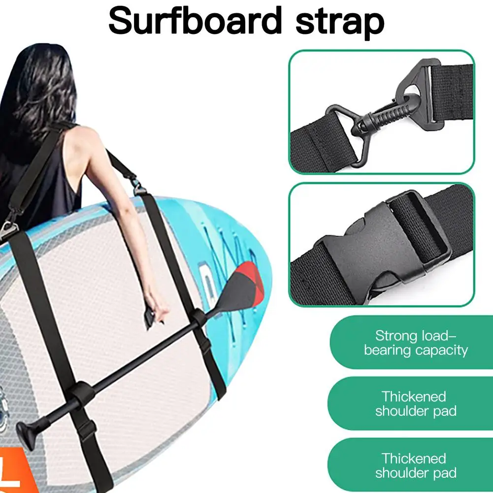 YOUZI Kayak Paddle Board Surfboard Shoulder Strap Hands-Free Carrying Strap Paddle Carrier Paddle Board Accessories