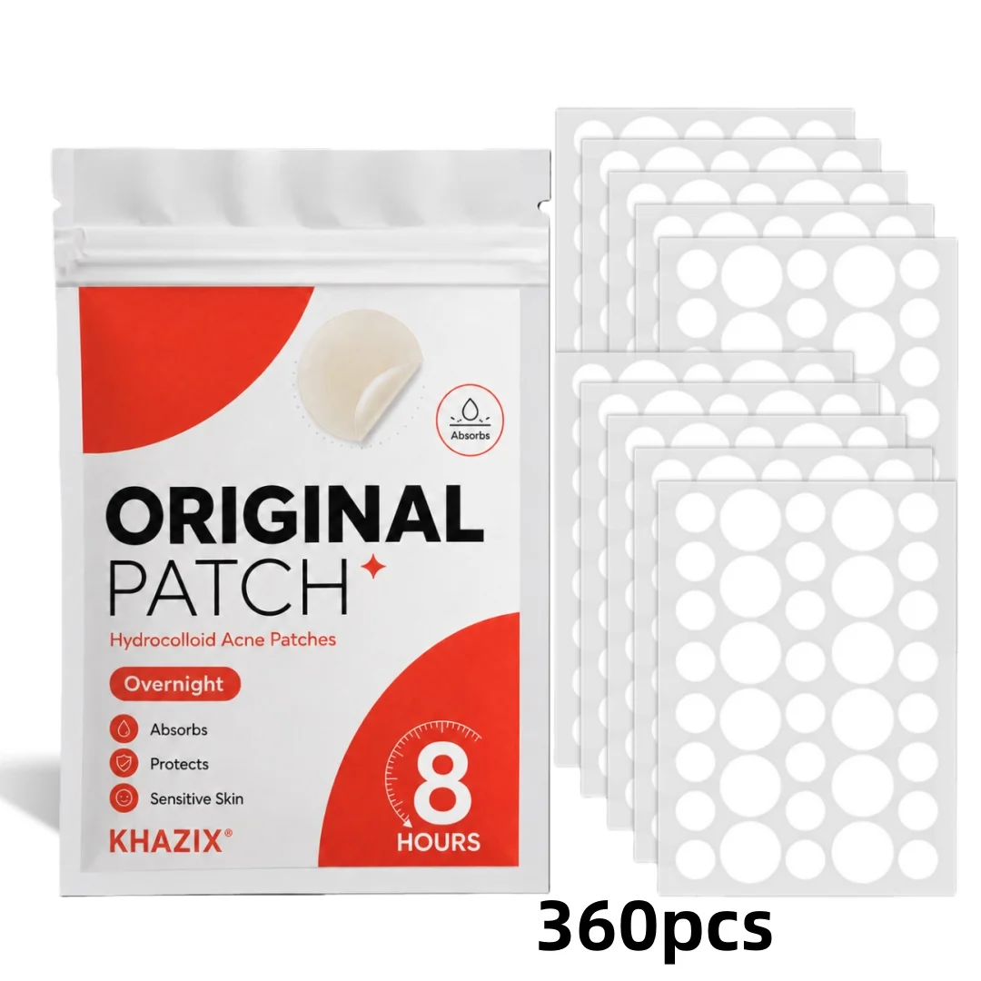 360pcs Hydrocolloid Blemish Patches Invisible Acne Spot Cover Pimple Patch for Face Skin Care Mixed Sizes