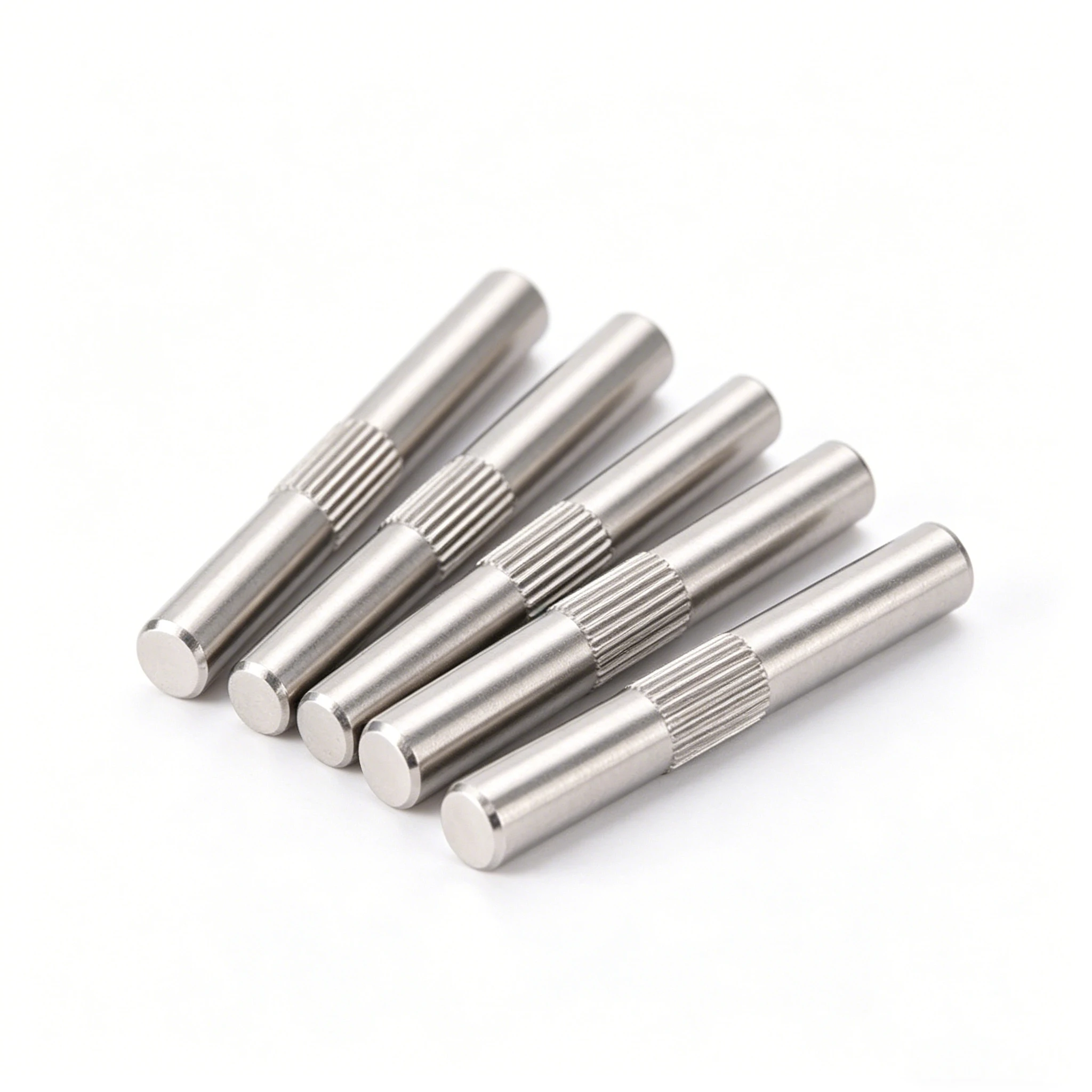 M2-M6 Center Knurled Hinge Pin 304 Stainless Steel Precision Positioning Pivot Shaft Mechanical Hardware Accessory