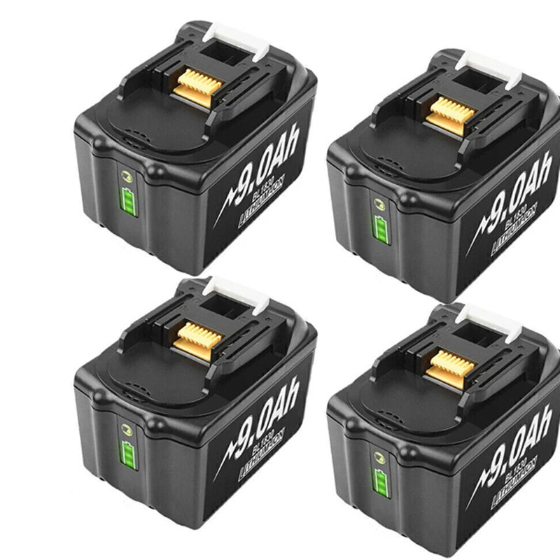 2 stuks 6.0/9.0Ah 18V BL1850 Batterij & DC18RD DC18RC Oplader voor Makita 18V Batterij BL1860 BL1850B BL1840 BL1850 BL1830 BL1815