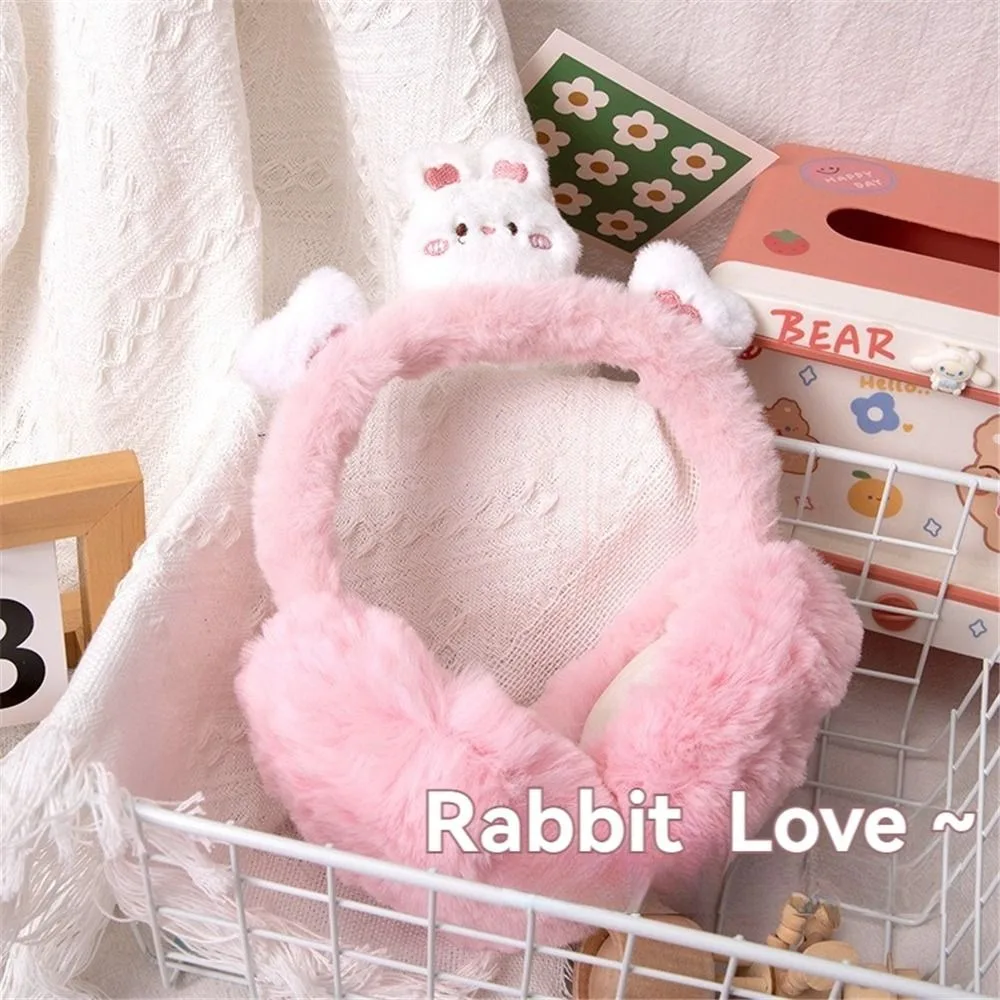 

Плюшевые наушники с милыми мультяшными животными, незамерзающие складные грелки для ушей, сохраняющие тепло, утолщенные зимние наушники для женщин и девочек