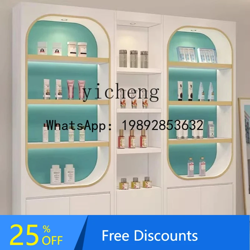 

AA Display Cabinet Painting Commercial Modern Special-shaped Display Cabinet Skin Care Product Cabinet