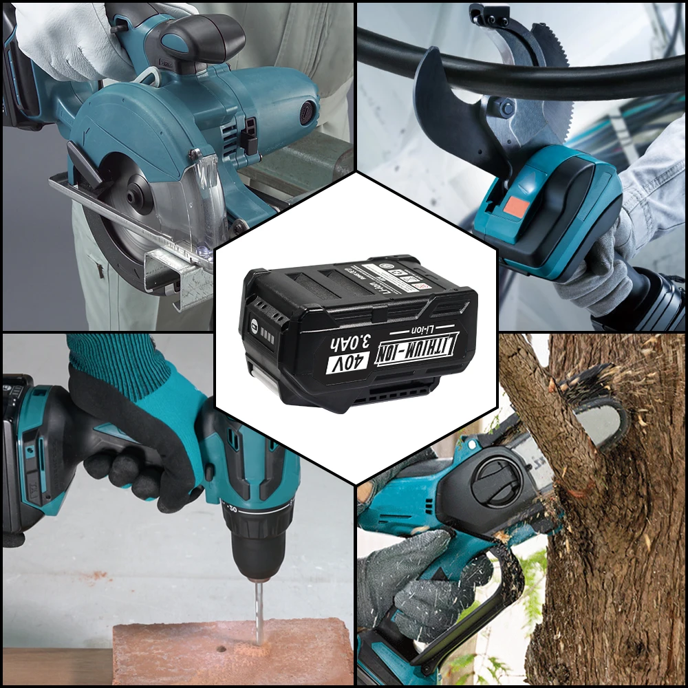 

FOR Makita 40V 4Ah 3-5Ah 21700 tools lithium-ion battery FOR Makita XGT screwdriver cutting machine BL4025，BL4040，BL4020 BL405