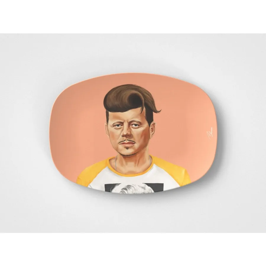 

John F. 10x14 Сервировочное блюдо Политическая идея подарка