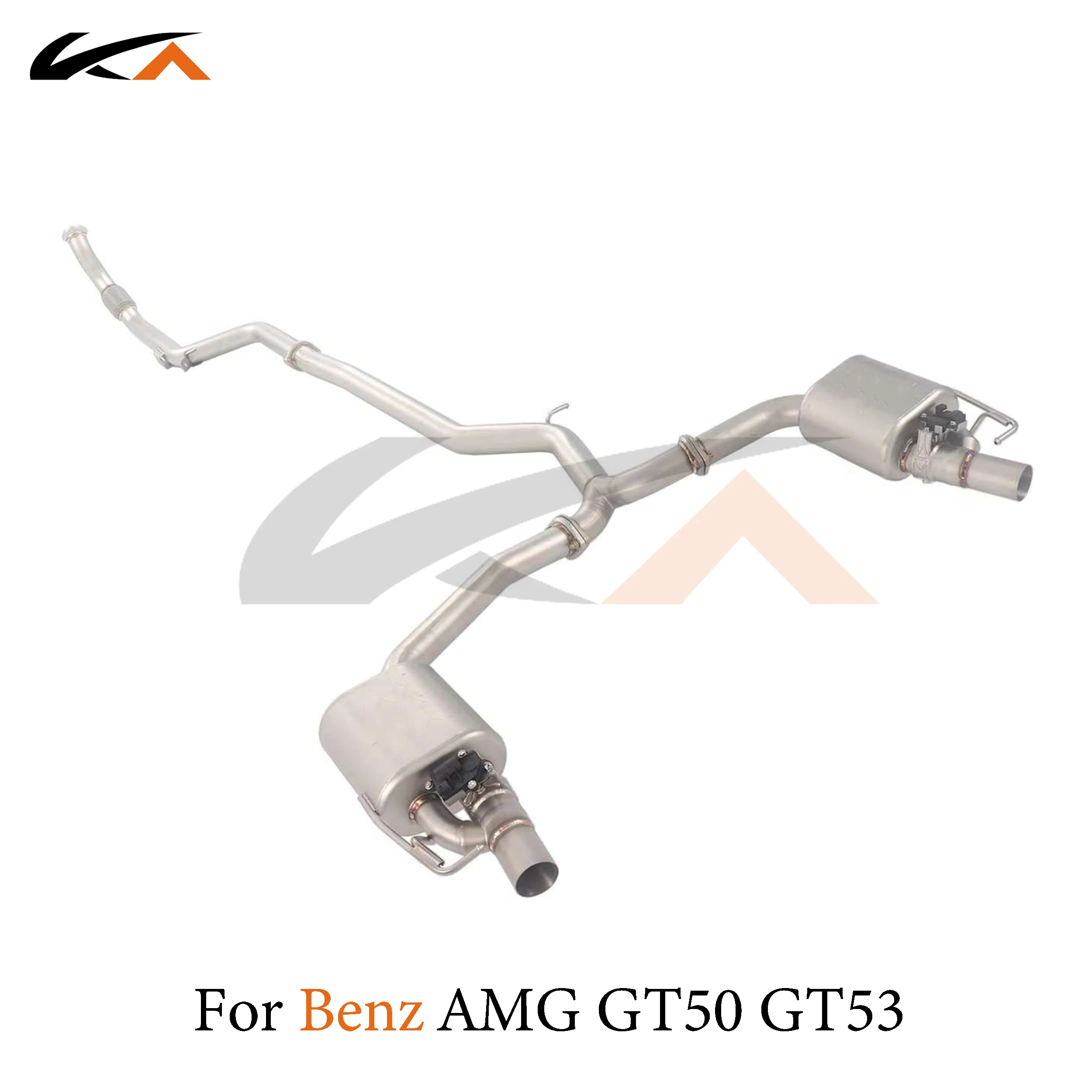 KA Tuning exhaust system parts stainless catback for Mercedes-Benz AMG GT50 GT53 3.0T rear section performance muffler valve