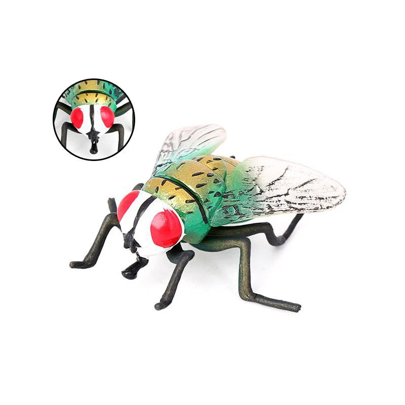 Novelty Simulation Insect Animal Model Fly Green Fly Children Enlightenment Cognitive Model Ornaments