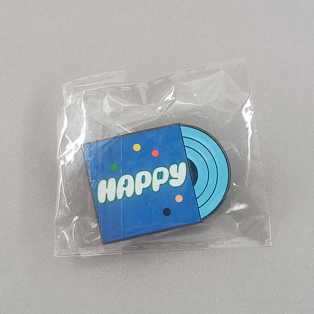 Kpop Jin Happy Solo Album Brosche Blaue Vinyl-Schallplatte Metall-Abzeichen Kim Seokjin Emaille-Pin Fankollektion Geschenk-Accessoire – Detail 9