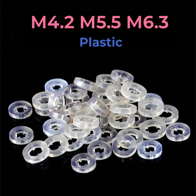 Plastic Dovetail Screw Gasket M4.2 M5.5 M6.3 Non-Slip Waterproof Four-Corner Flat Washer Insulating Gasket Pad