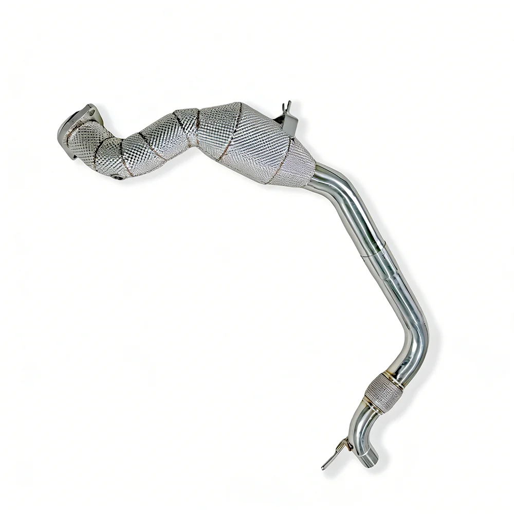 PRO Hochleistungs-Katalysator für Ford Mustang 2.3T 2015+ Edelstahl mit Wärmeisolierung Downpipe Leistungssteigerung