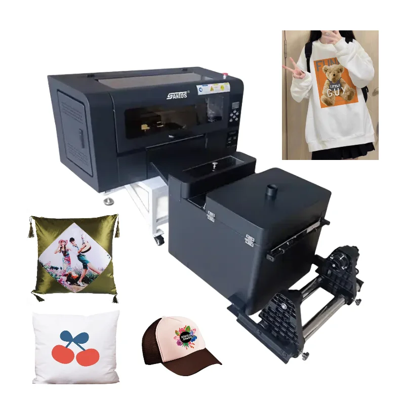 wholesale price 30cm dtf printer T-shirt Hoodie heat transfer A3 dtf printing machine with shaking OVEN