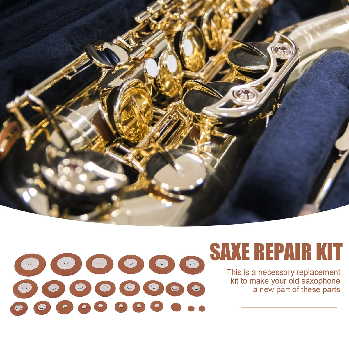 SMIEA 119 Pz/set Sassofono Contralto Parti di Riparazione Viti + Molle Per Sassofono Kit Strumento FAI DA TE Accessori Per Strumenti A Fiato