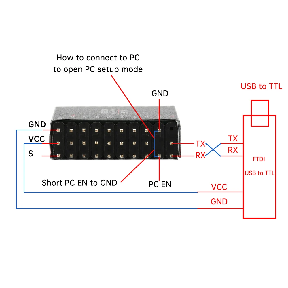 16-Kanal-SBUS-zu-PWM/PPM-Decoder für Frsky X8R RXSR Empfänger, PC-Einstellung kompatibel, Fernsteuerungs-Zubehör – Detail 8