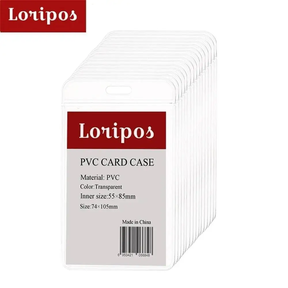 10 Pcs Business Name Card Holder Cover Student Worker Id Badge Card Frame Label Tag Card Sign Display Badge Card Case Waterproof