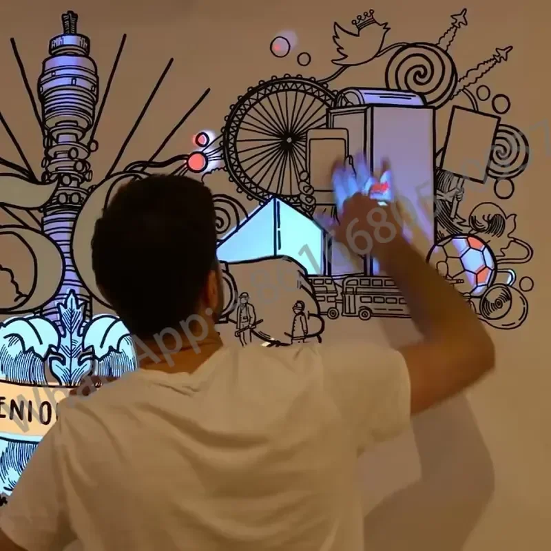 Interactive Projection Wall/Floor Games for Kids Indoor Educational Learning Activities