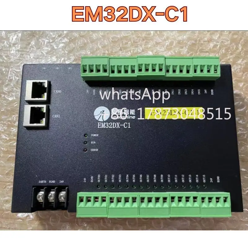 A função de teste do módulo PLC EM32DX-C1 usado é normal