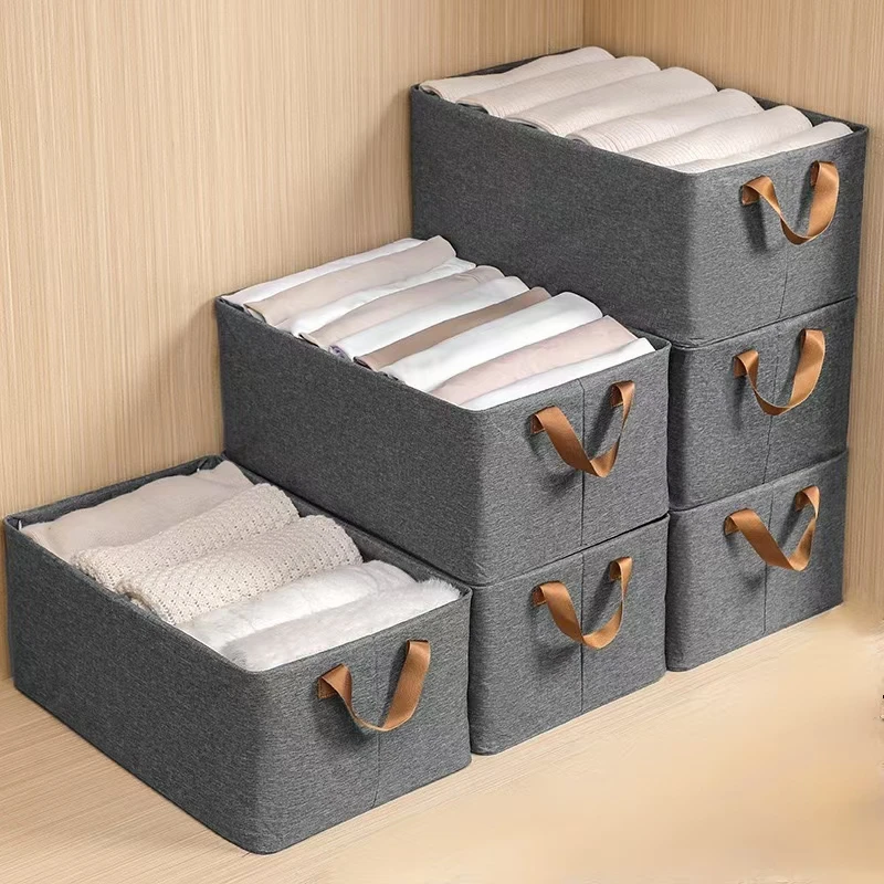 

Cationic Clothing Storage Box Coats Socks Toys Organizer Container Home Closet Drawer Organizers Scarf Underwear Organizer Box