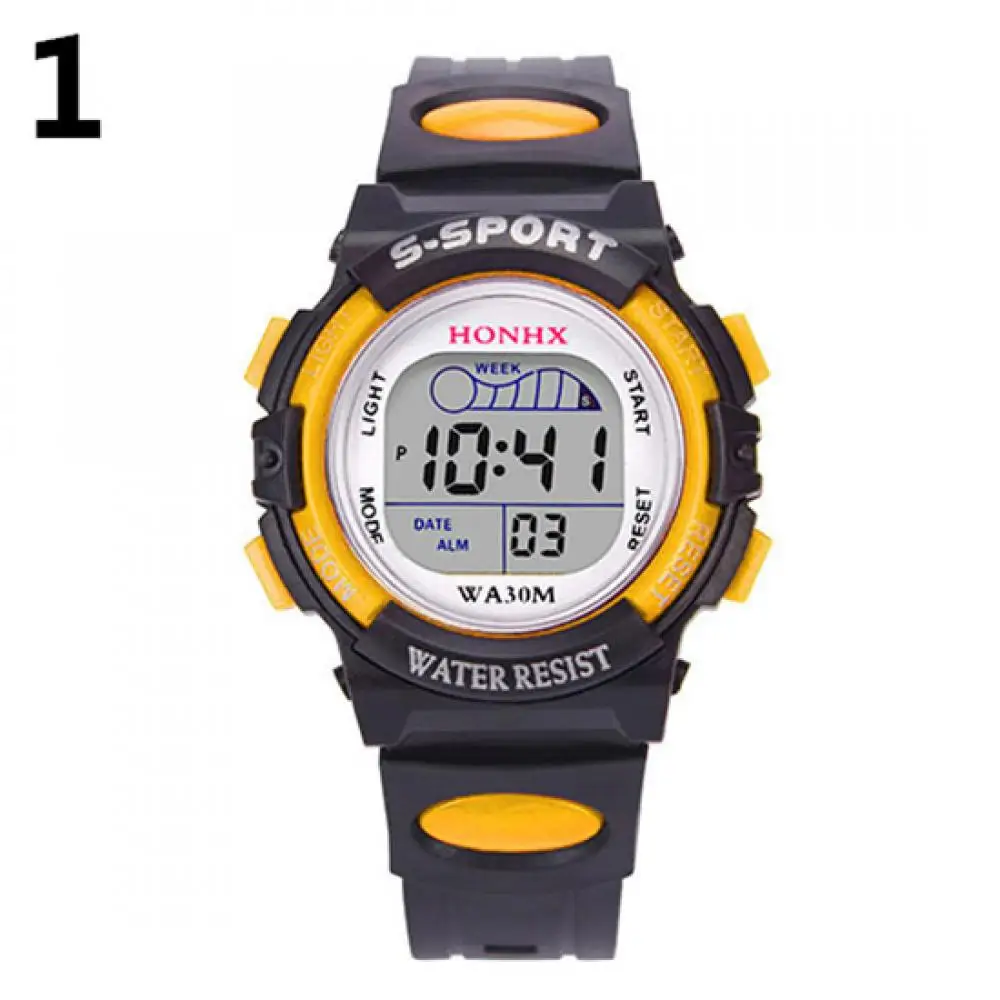 Women's Square Digital Display Wristwatch Casual Waterproof Sports Wrist Watch