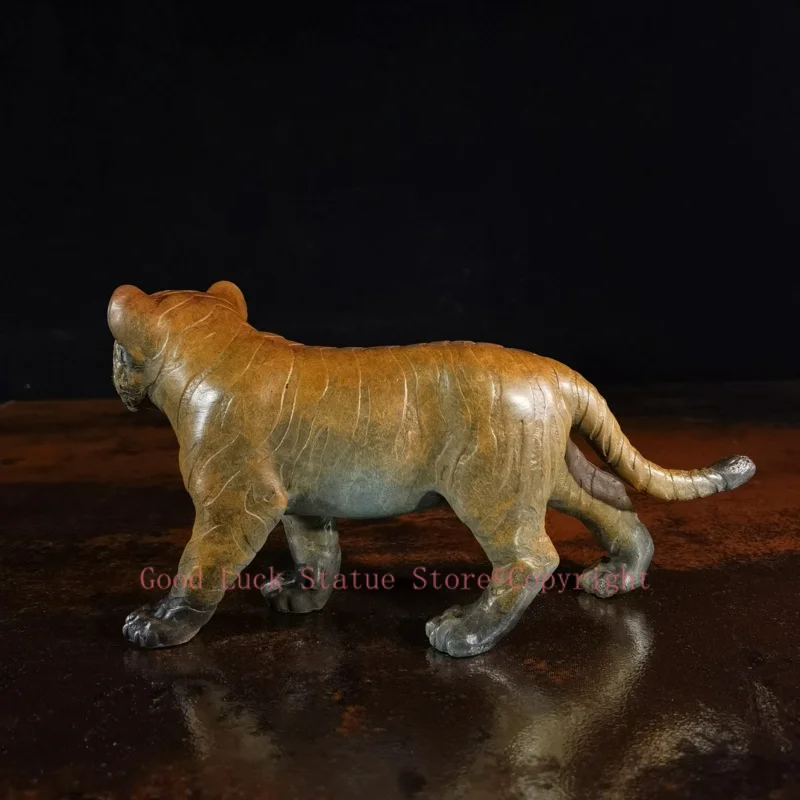 Christmas Famous sculptor Auspicious animal Ornament Original Tiger cub Good luck bronze Sculpture home office Bar ART