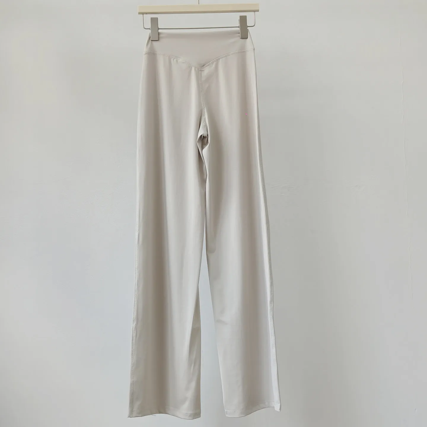 Damen-Pilates-Yoga-Hose mit geradem Bein, Hüftformend, locker geschnitten, weites Bein, atmungsaktiv, lässig, für Freizeit, Fitness, Outdoor-Sport und Laufen – Detail 6