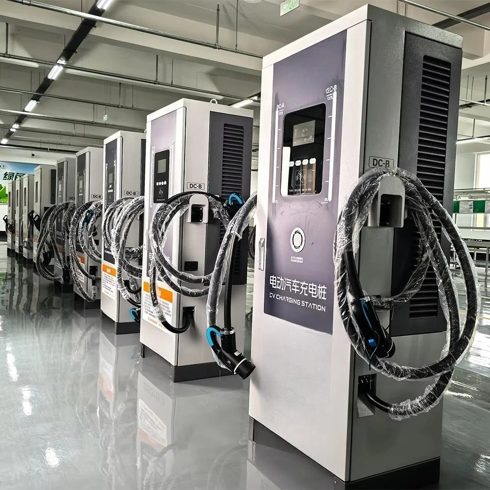 New 60KW to 240KW Fast Charging Station Floor Mounted 7 Inch Screen DC Electric Car Charger Charging Piles