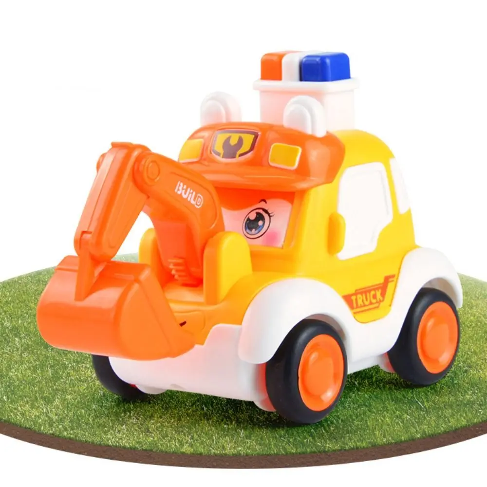 Simpatico auto della polizia Press and Go Car Toy Vehicle Pull Back Push and Go Cars Camion dei pompieri in plastica Auto a carica Giocattoli Regalo