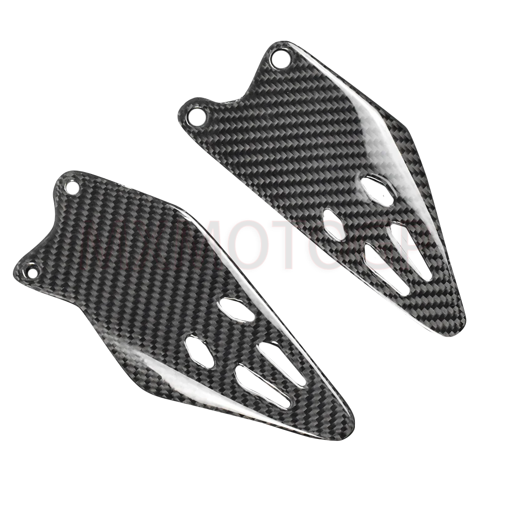 

For Kawasaki ZX6R ZX 6R ZX-6R Motorcycle Modified 3K Carbon Fiber Heel Guards 2019 2020